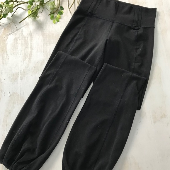 lululemon athletica Pants - Lululemon Black High Waist Cinch Ankle Yoga Pant 4